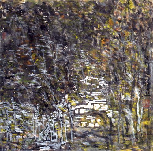《白光》2002年 68cm×72cm