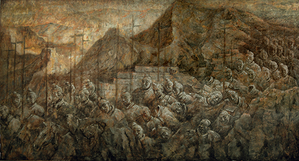 筑城 160X300cm 布面油画2011年.jpg